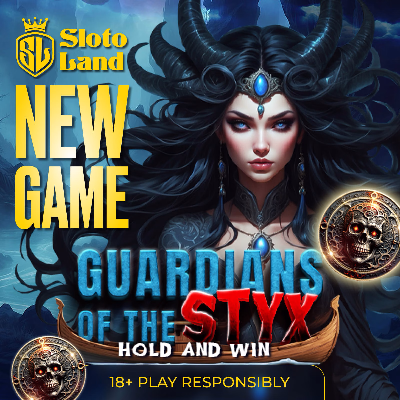 Face the Shadows: “Guardians of the Styx” by SlotoLand is now live!